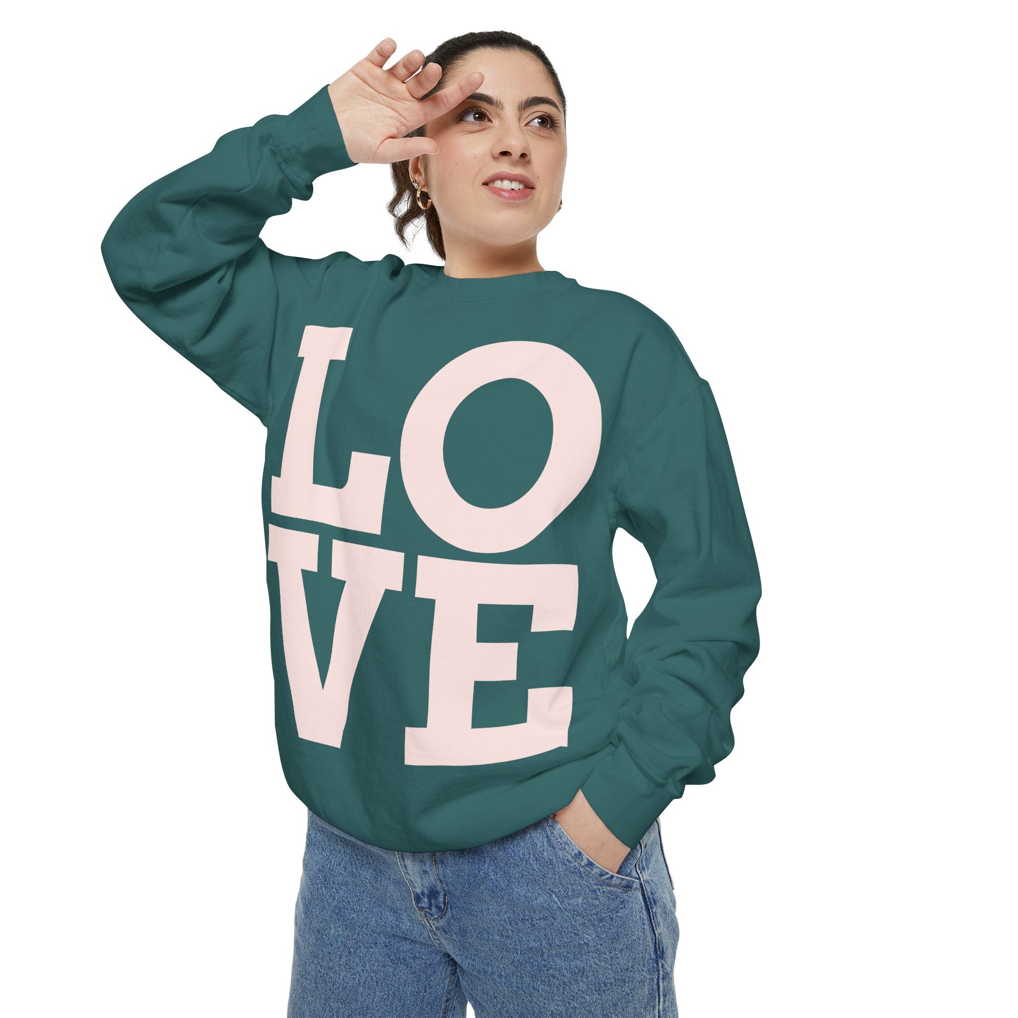LOVE Pullover Sweatshirt — "Taken by One, Admired by Many" Romantic Crewneck