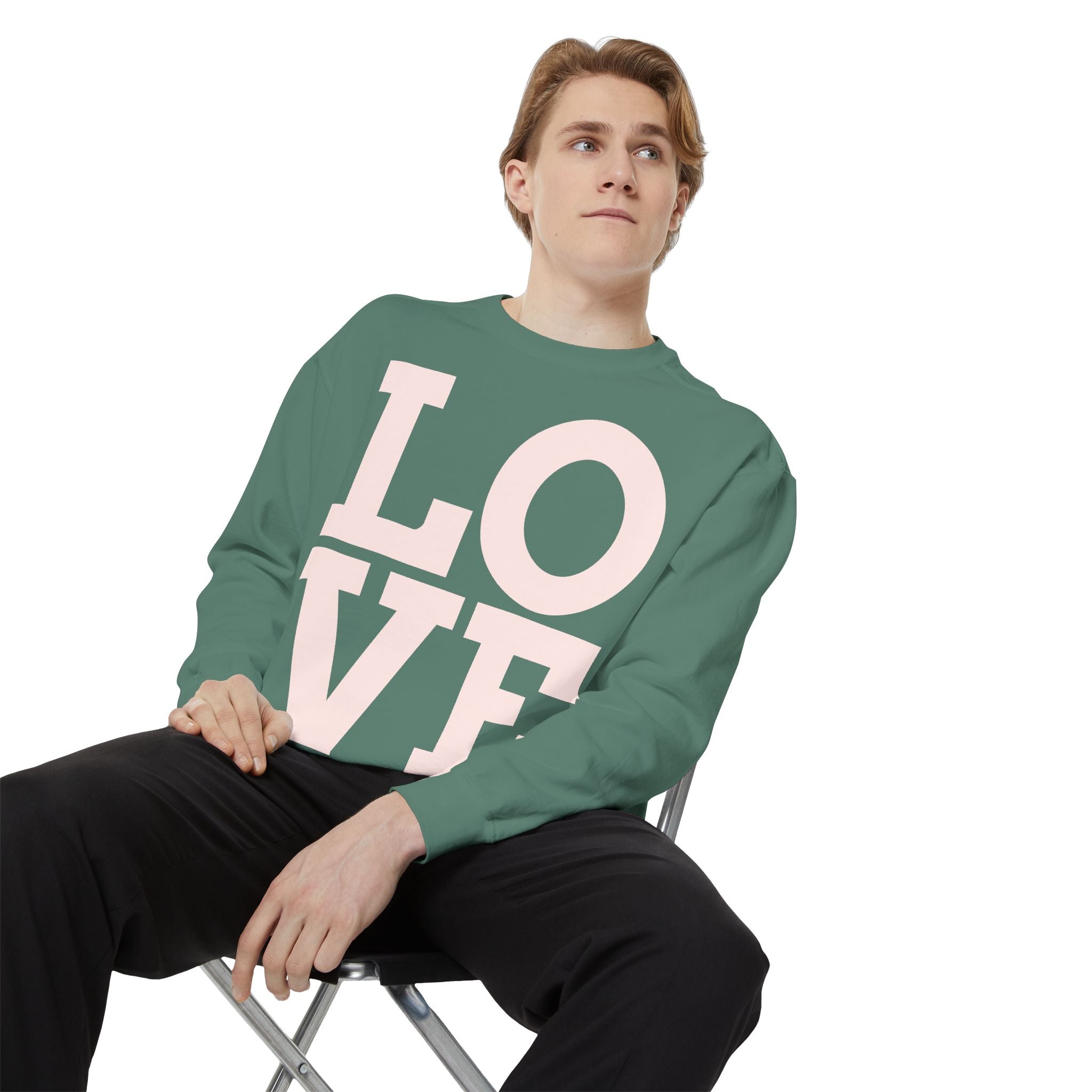 LOVE Pullover Sweatshirt — "Taken by One, Admired by Many" Romantic Crewneck