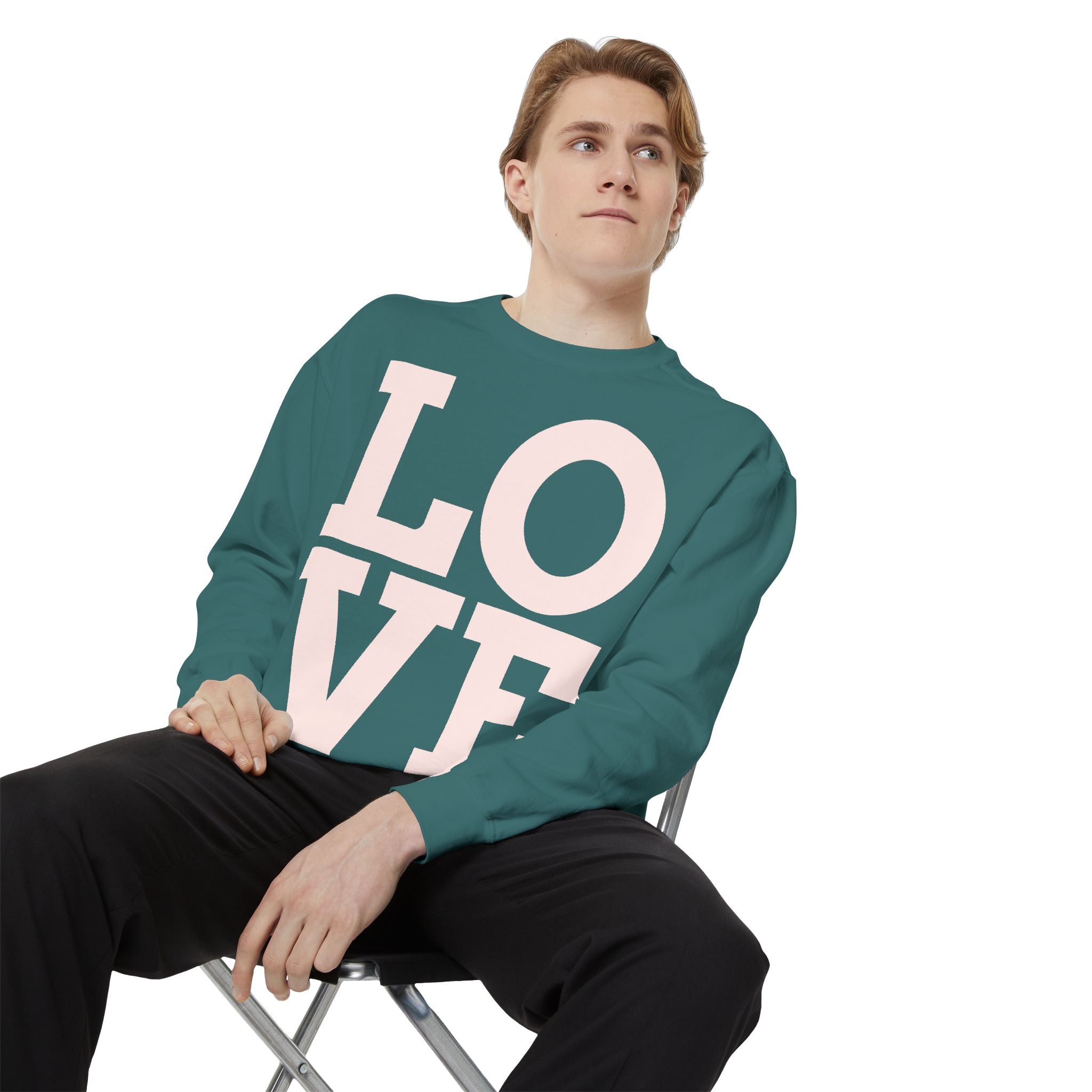 LOVE Pullover Sweatshirt — "Taken by One, Admired by Many" Romantic Crewneck