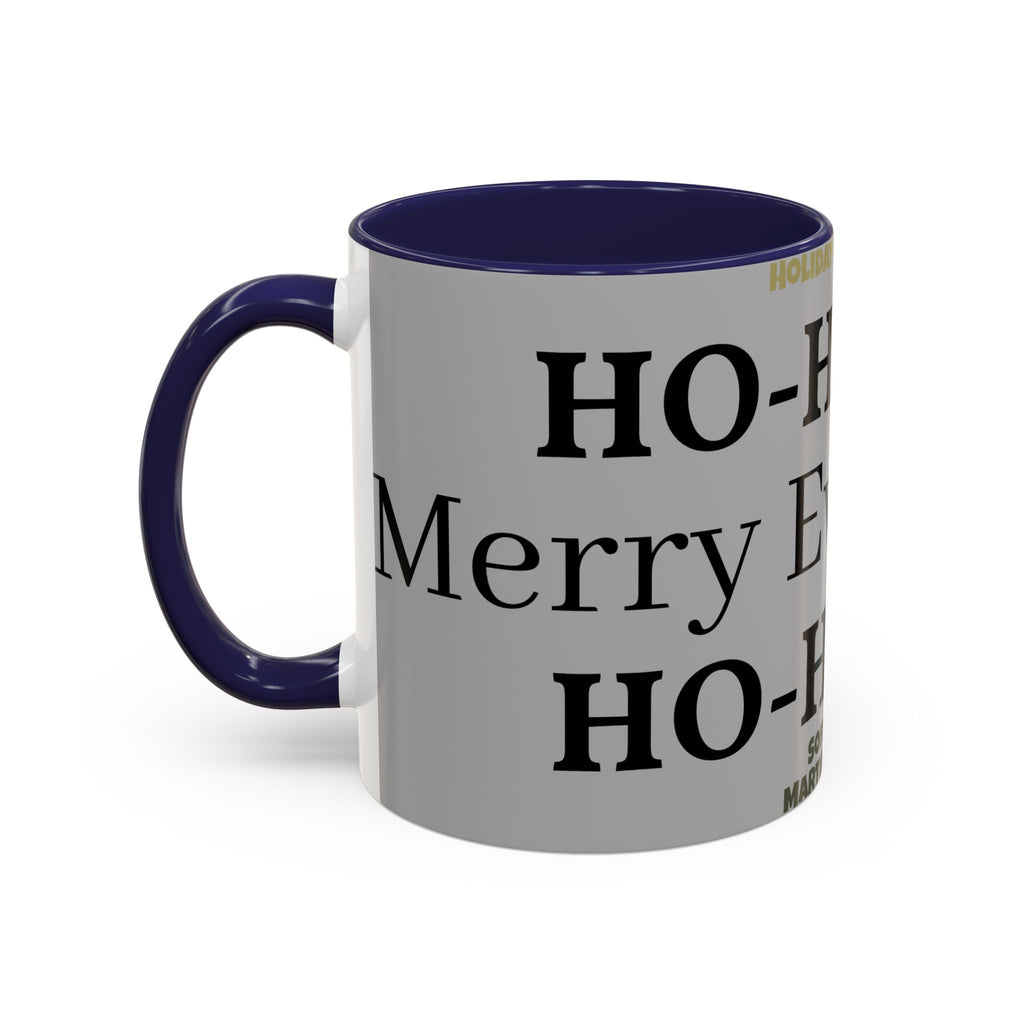 Ho-Ho-Ho Holiday Accent Coffee Mug — Personalized Family Christmas Gift (11/15oz)
