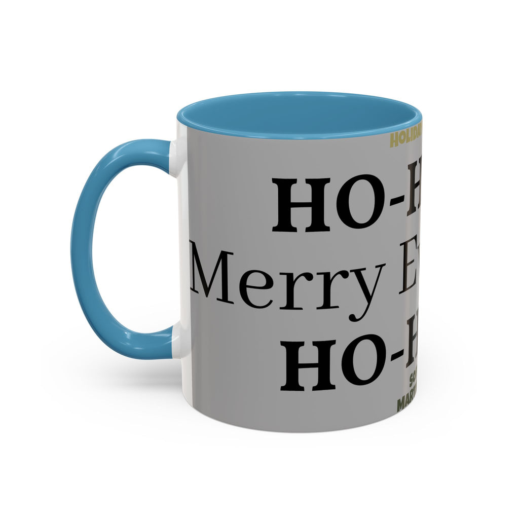 Ho-Ho-Ho Holiday Accent Coffee Mug — Personalized Family Christmas Gift (11/15oz)