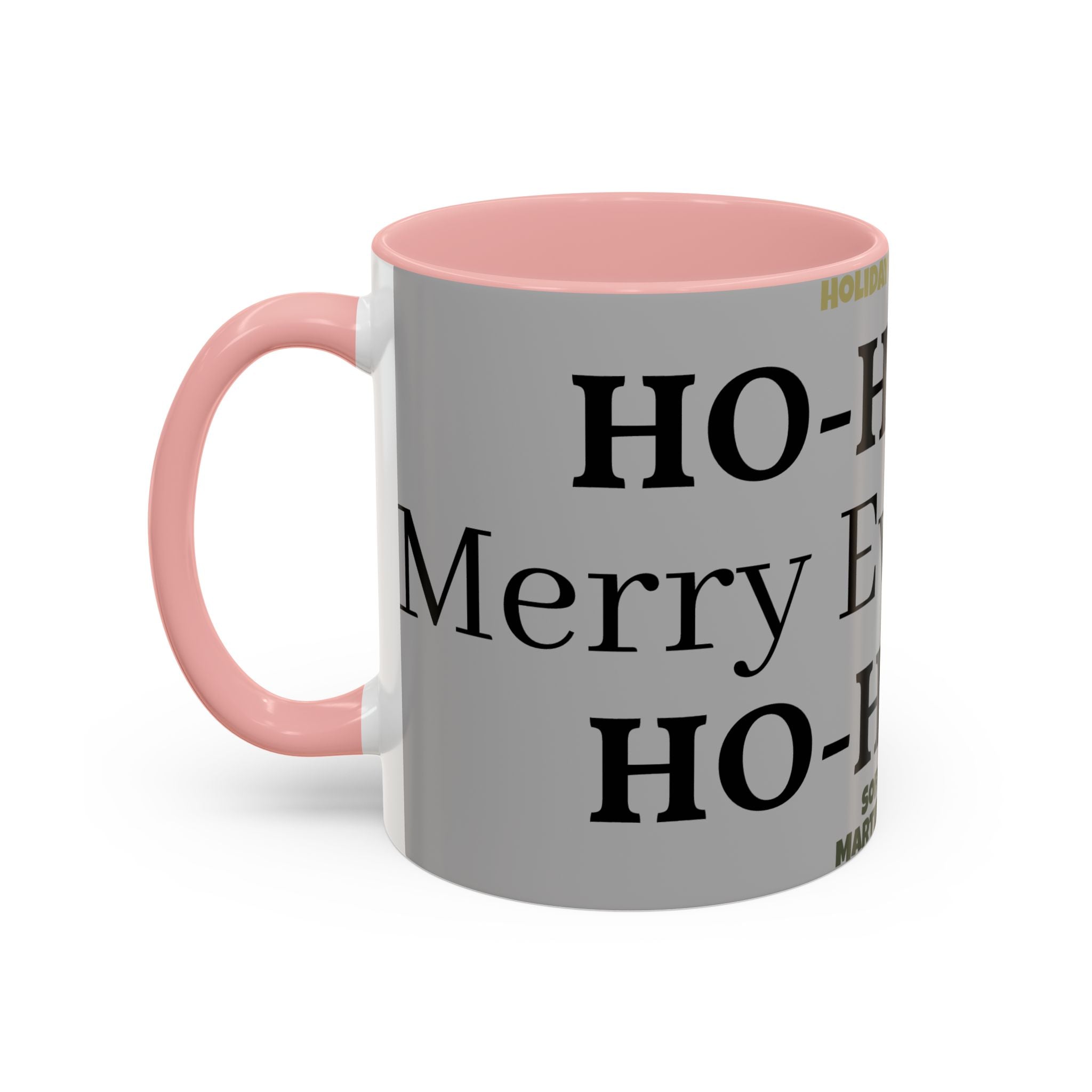 Ho-Ho-Ho Holiday Accent Coffee Mug — Personalized Family Christmas Gift (11/15oz)