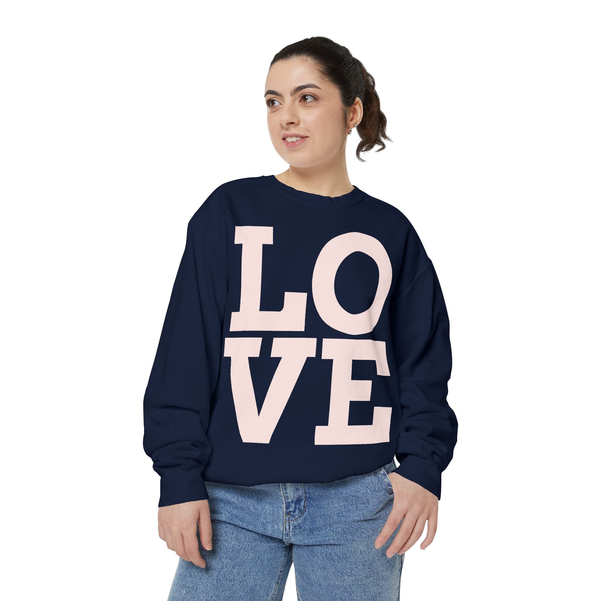 LOVE Pullover Sweatshirt — "Taken by One, Admired by Many" Romantic Crewneck