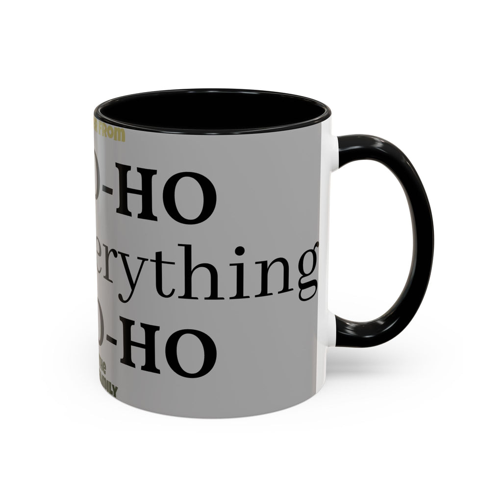 Ho-Ho-Ho Holiday Accent Coffee Mug — Personalized Family Christmas Gift (11/15oz)