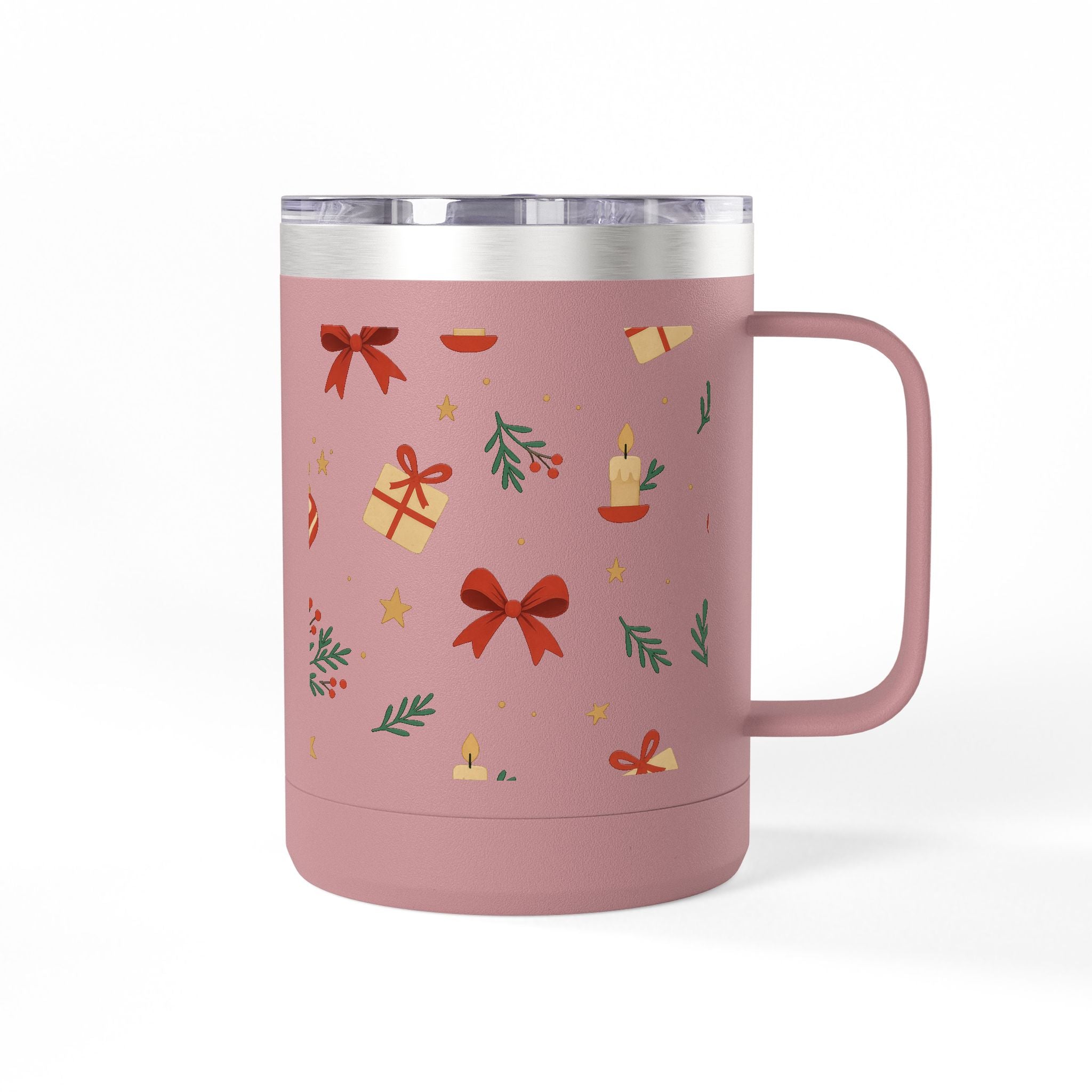 Tumbler — Holiday Gift & Candle Pattern 15oz Travel Mug