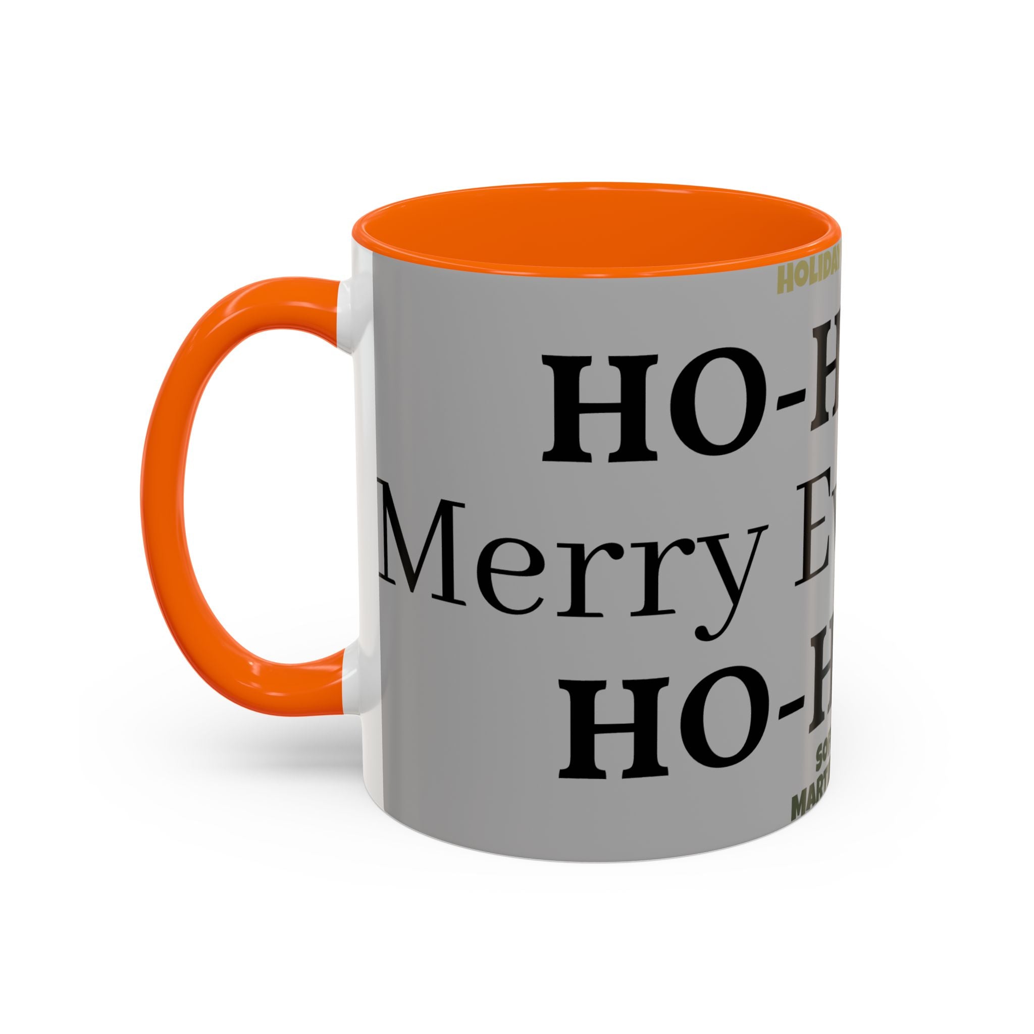 Ho-Ho-Ho Holiday Accent Coffee Mug — Personalized Family Christmas Gift (11/15oz)