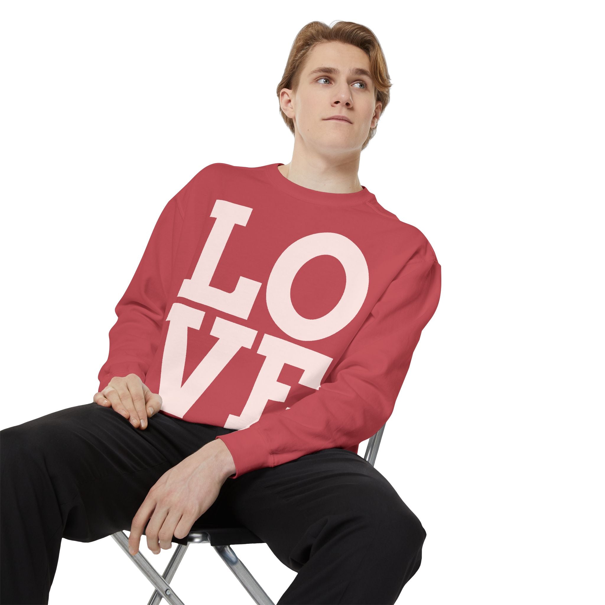 LOVE Pullover Sweatshirt — "Taken by One, Admired by Many" Romantic Crewneck