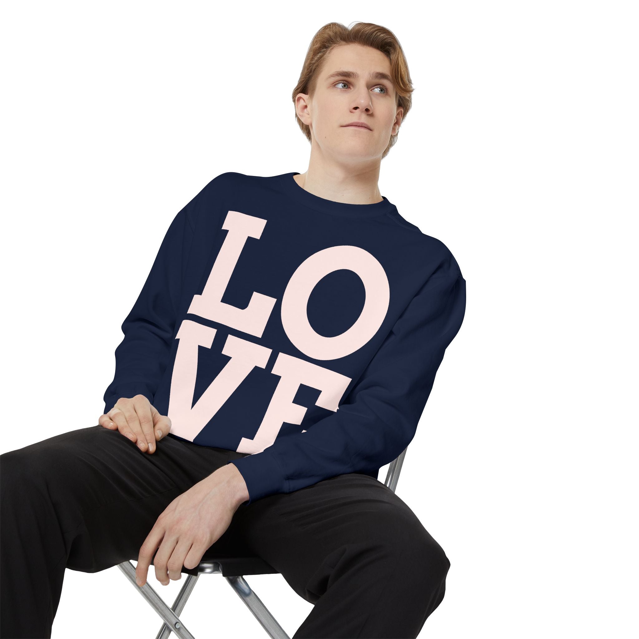 LOVE Pullover Sweatshirt — "Taken by One, Admired by Many" Romantic Crewneck