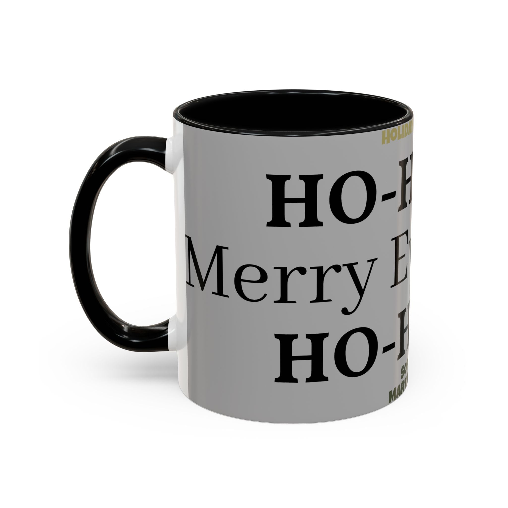 Ho-Ho-Ho Holiday Accent Coffee Mug — Personalized Family Christmas Gift (11/15oz)