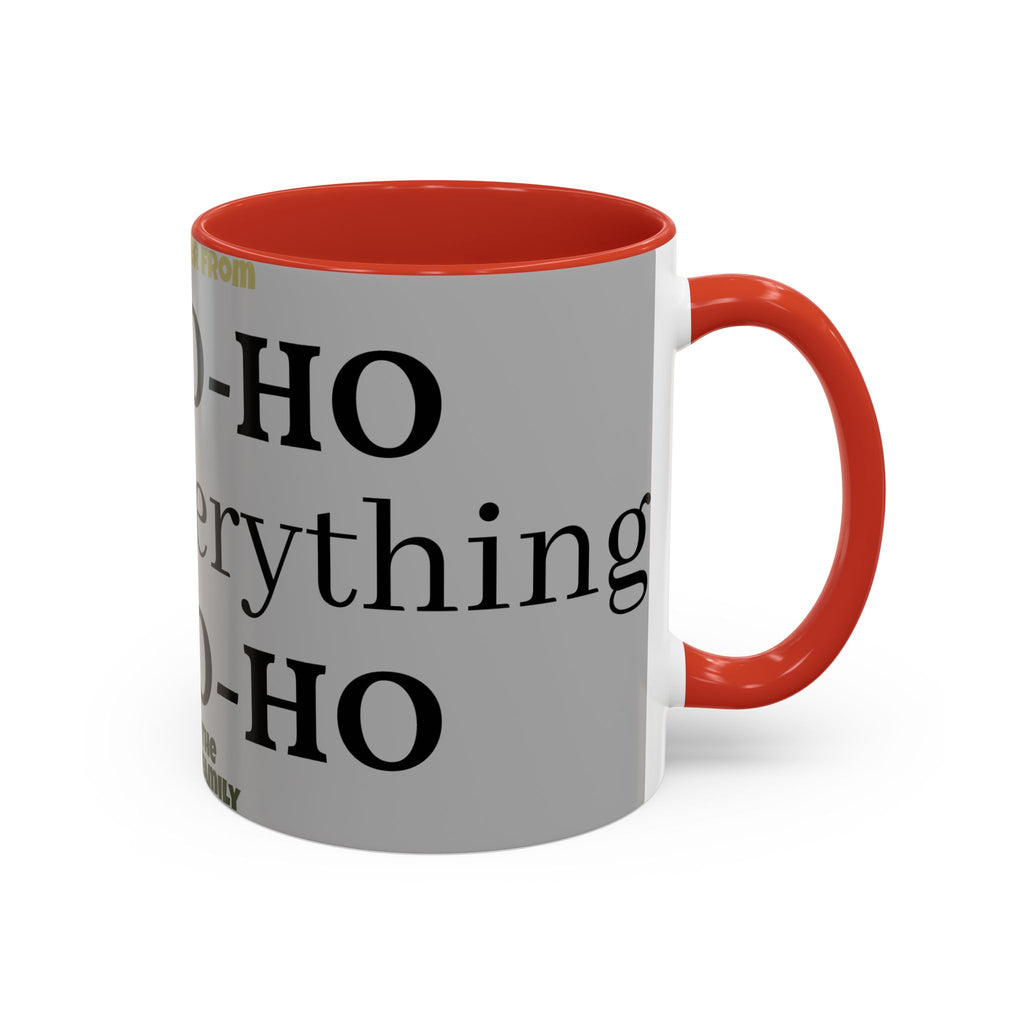 Ho-Ho-Ho Holiday Accent Coffee Mug — Personalized Family Christmas Gift (11/15oz)