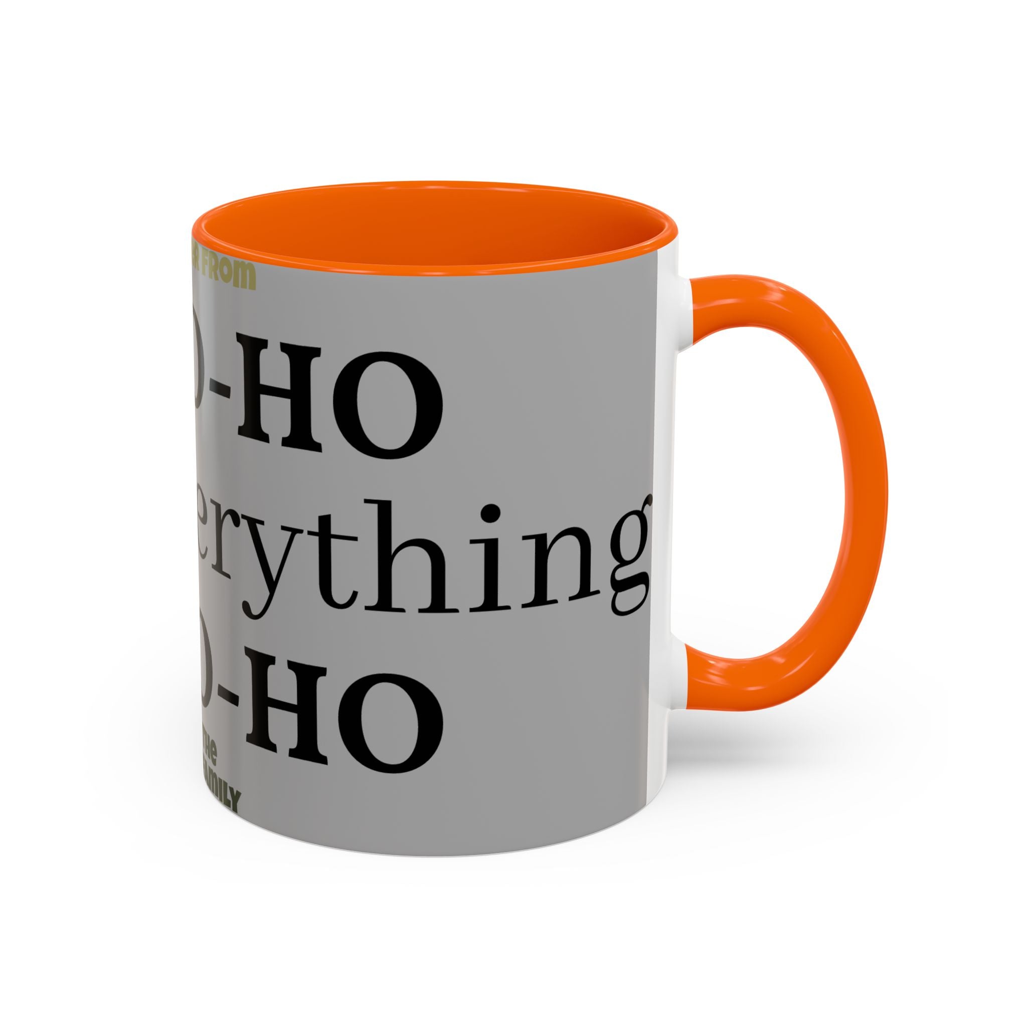 Ho-Ho-Ho Holiday Accent Coffee Mug — Personalized Family Christmas Gift (11/15oz)
