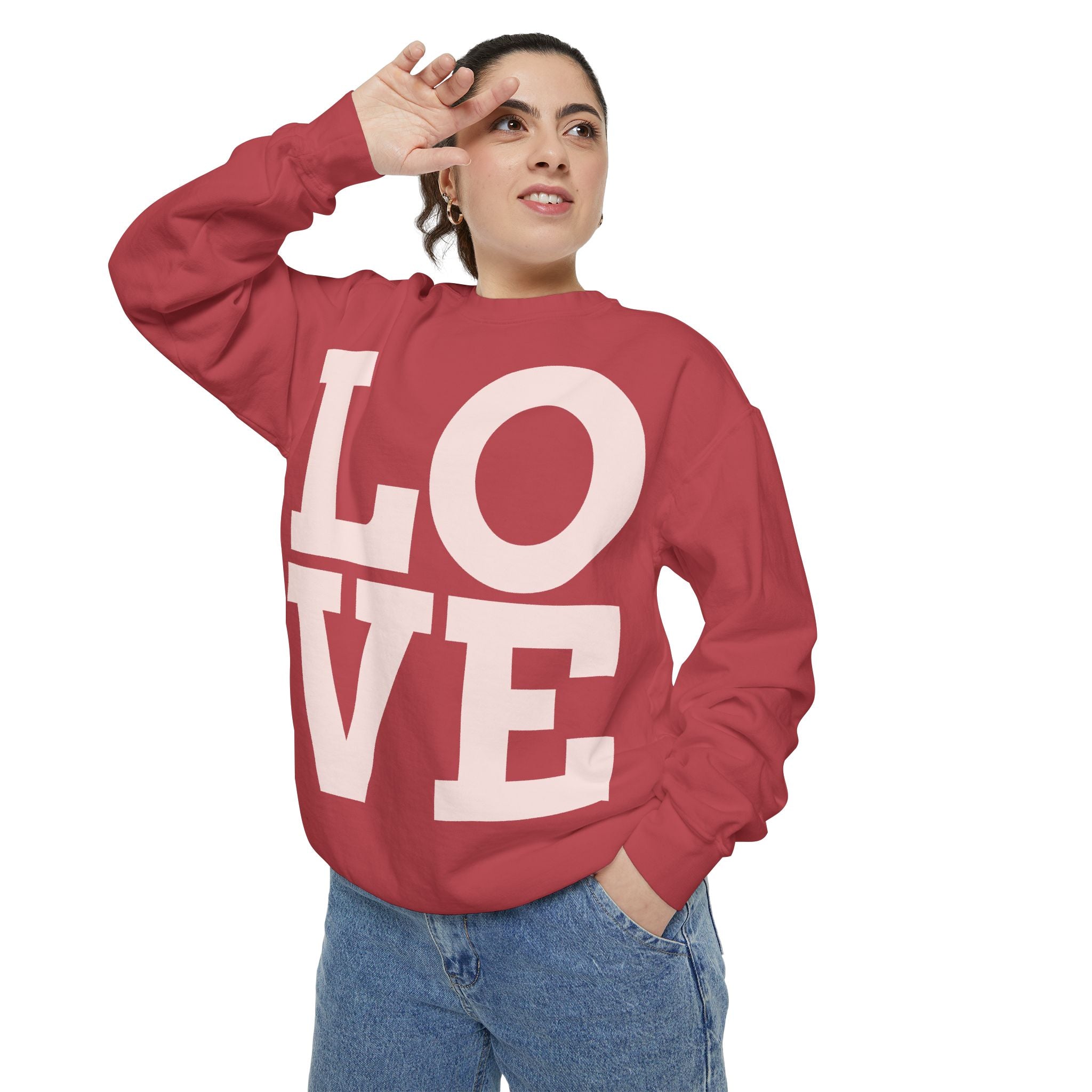 LOVE Pullover Sweatshirt — "Taken by One, Admired by Many" Romantic Crewneck