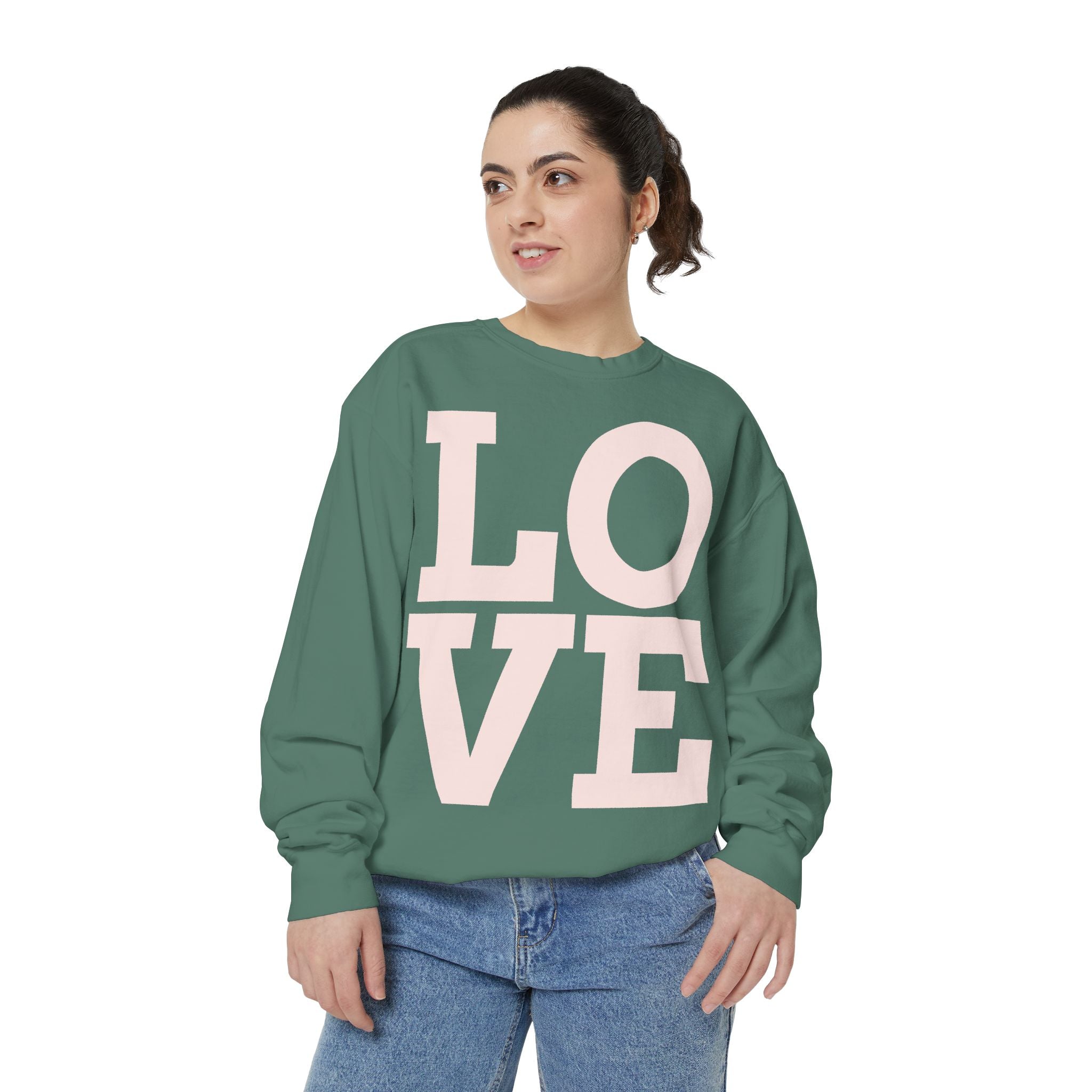 LOVE Pullover Sweatshirt — "Taken by One, Admired by Many" Romantic Crewneck