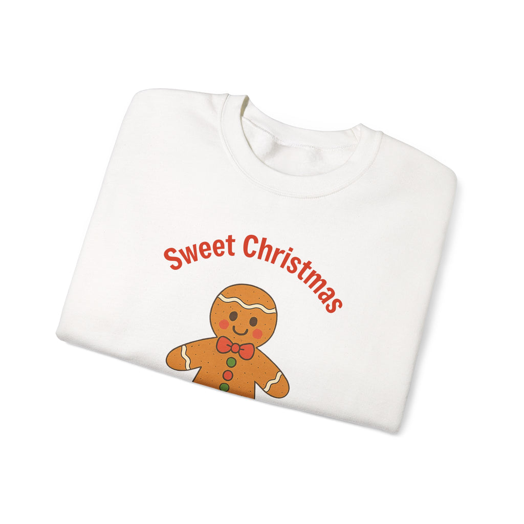 Christmas Gingerbread Crewneck Sweatshirt — "Sweet Christmas, Have a nice one"